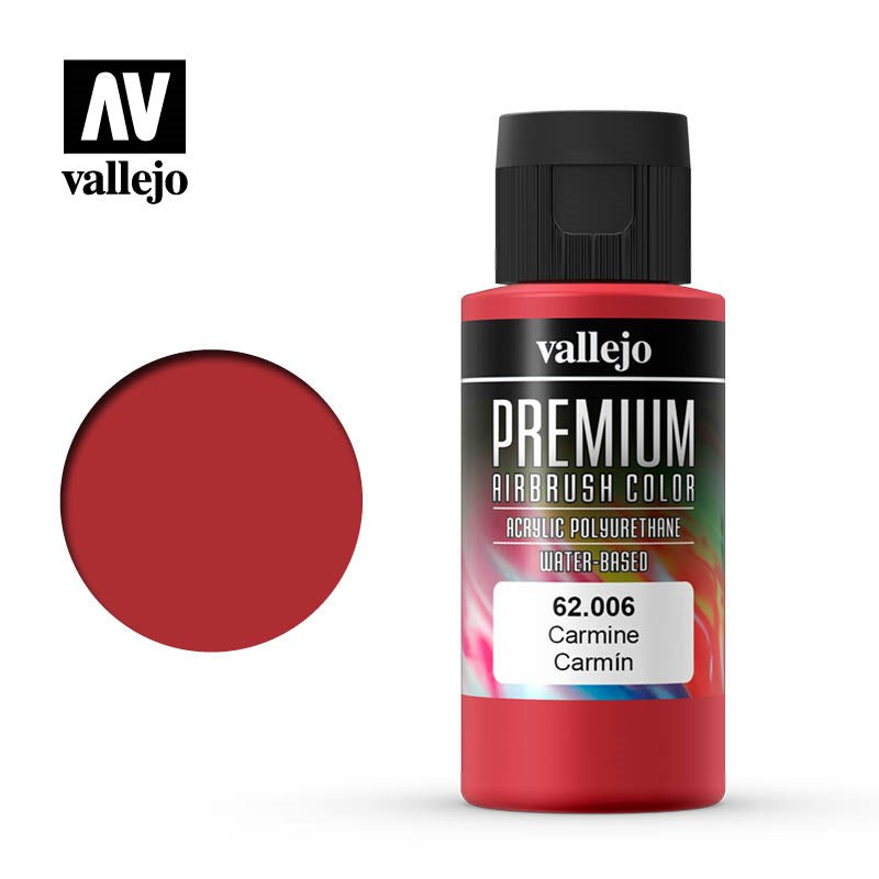 Vallejo AV62006 Premium Colour Carmine 60 ml