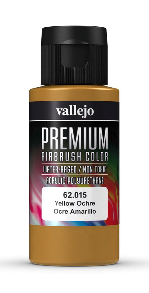 Vallejo AV62015 Premium Colour Yellow Ochre 60 ml
