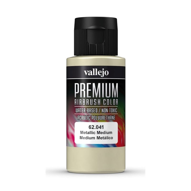 Vallejo AV62041 Premium Colour Metallic Medium 60 ml