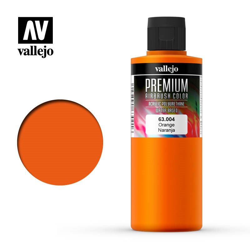 Vallejo AV63004 Premium Colour Orange 200ml