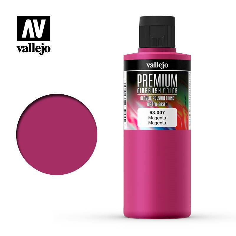 Vallejo AV63007 Premium Colour Magenta 200ml