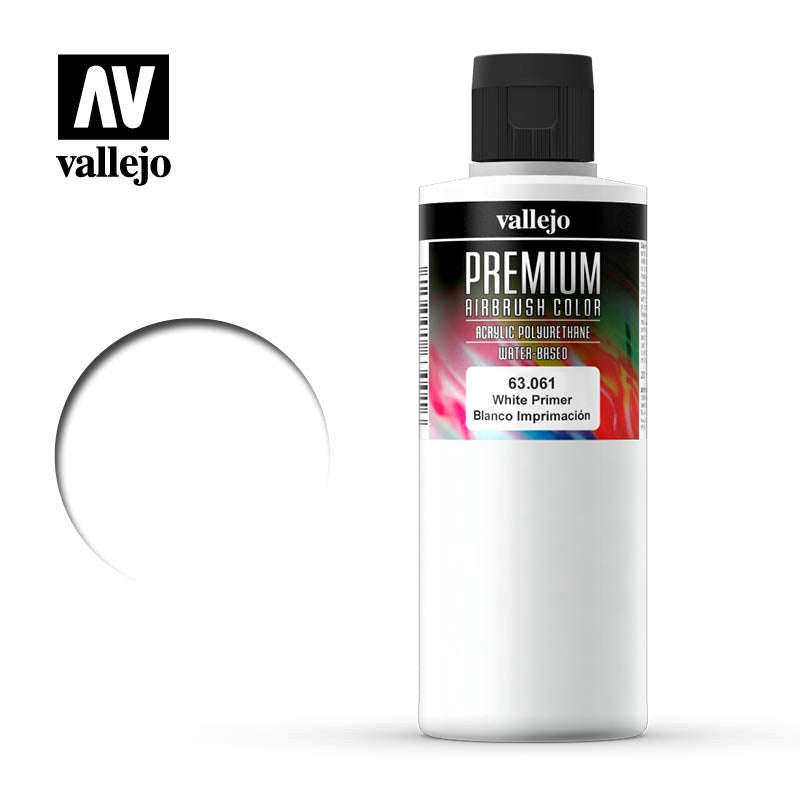 Vallejo AV63061 Premium Colour White Primer 200ml