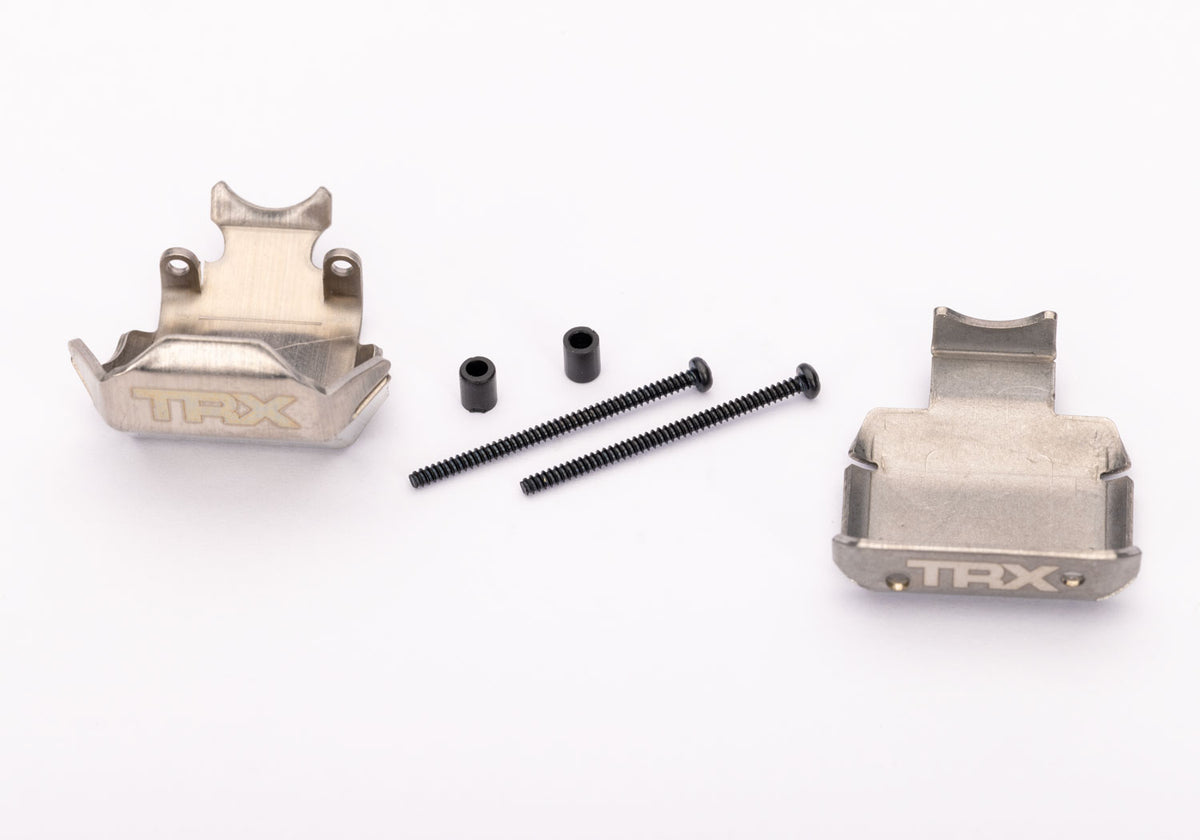 Traxxas TXC-4M Stainless Steel RC Skid Plate (Set of 2)