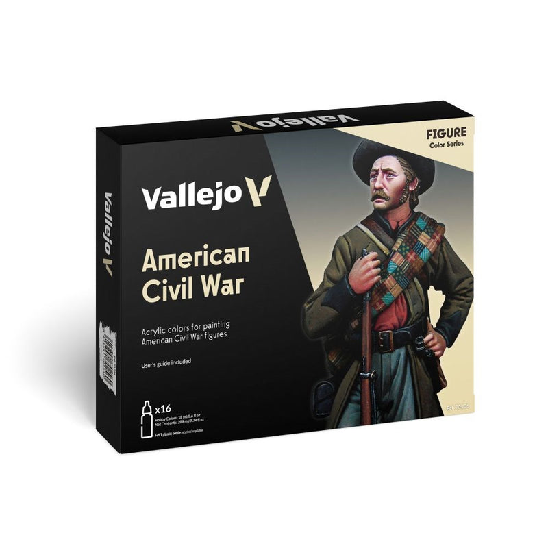 Vallejo AV70256 Model Colour American Civil War Figure 16 Colour Set