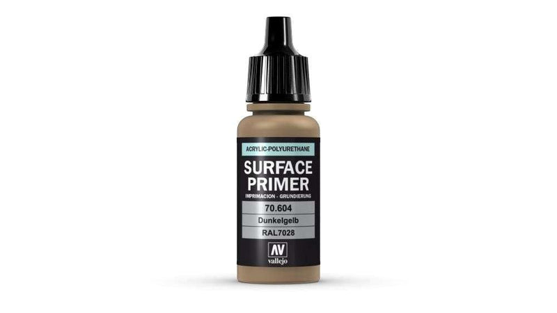Vallejo AV70604 Surface Primer German Dark Yellow 17 ml