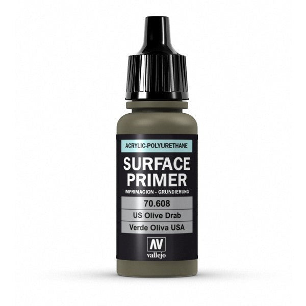 Vallejo AV70608 Surface Primer US Olive Drab 17 ml