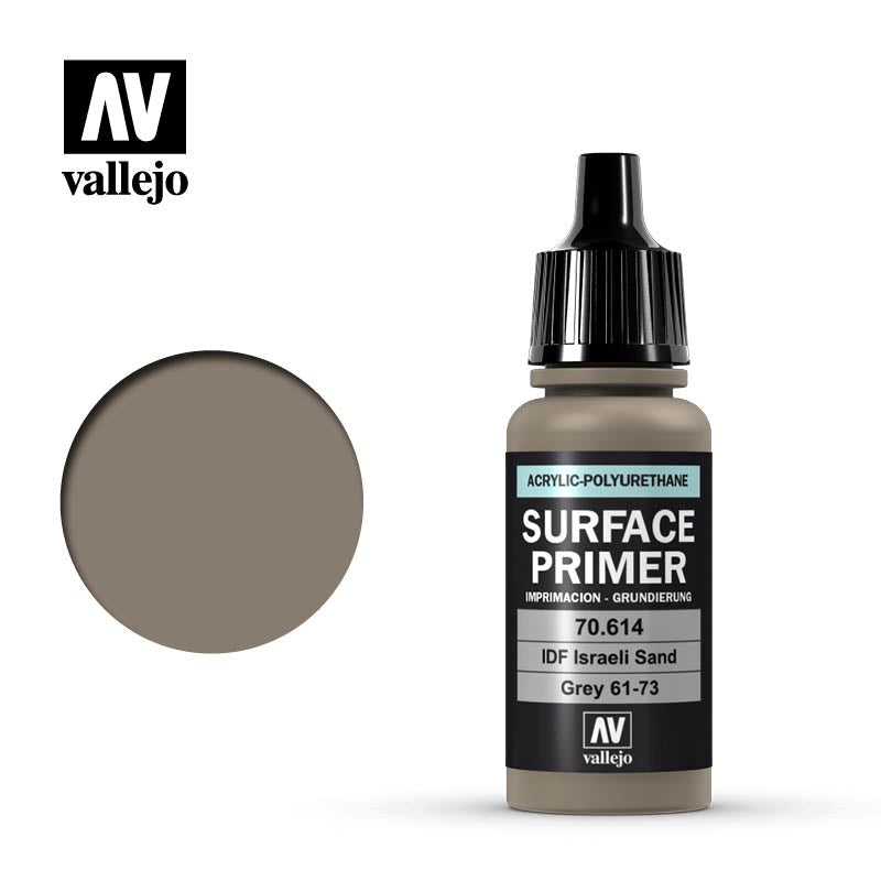 Vallejo AV70614 Surface Primer IDF IsraelÃƒÆ’Ã‚Â­ Sand Grey 61-73 17 ml