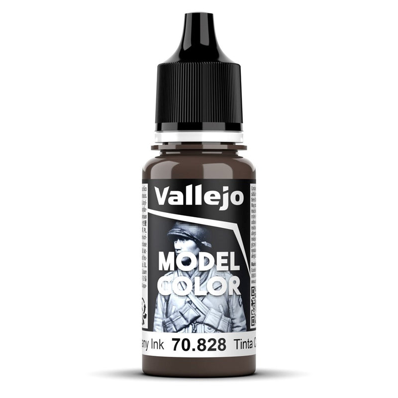 Vallejo AV70828 Model Colour Mahogany Ink 18ml