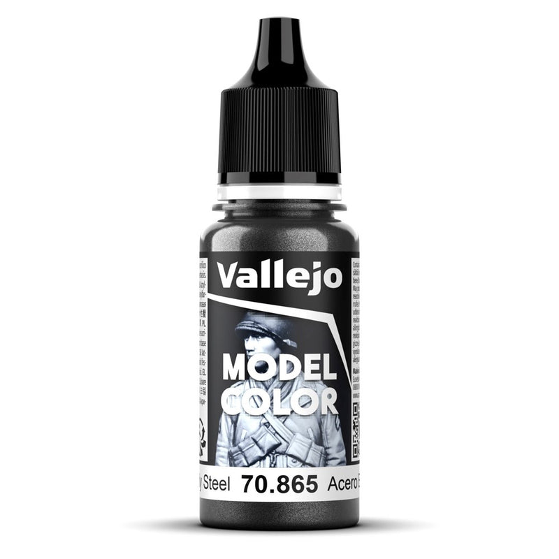 Vallejo AV70865 Model Colour Oily Steel 18ml