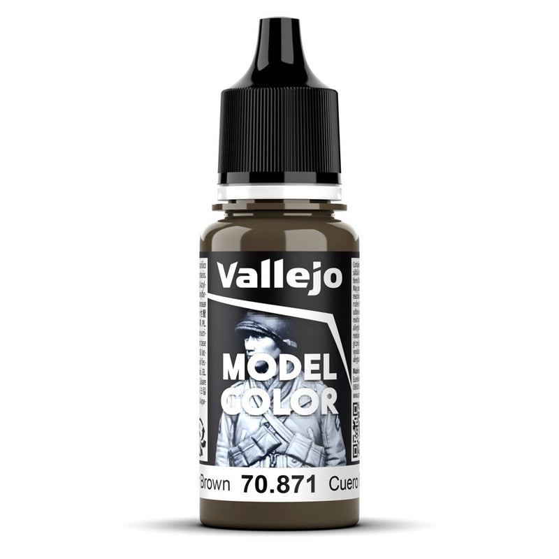 Vallejo AV70871 Model Colour Leather Brown 18ml