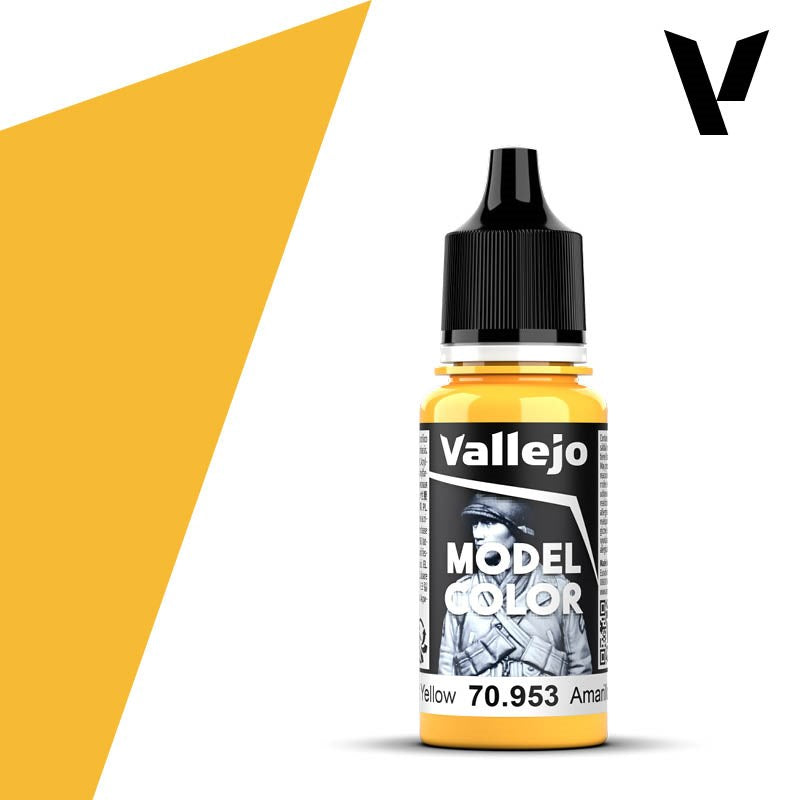 Vallejo AV70953 Model Colour Flat Yellow 18ml