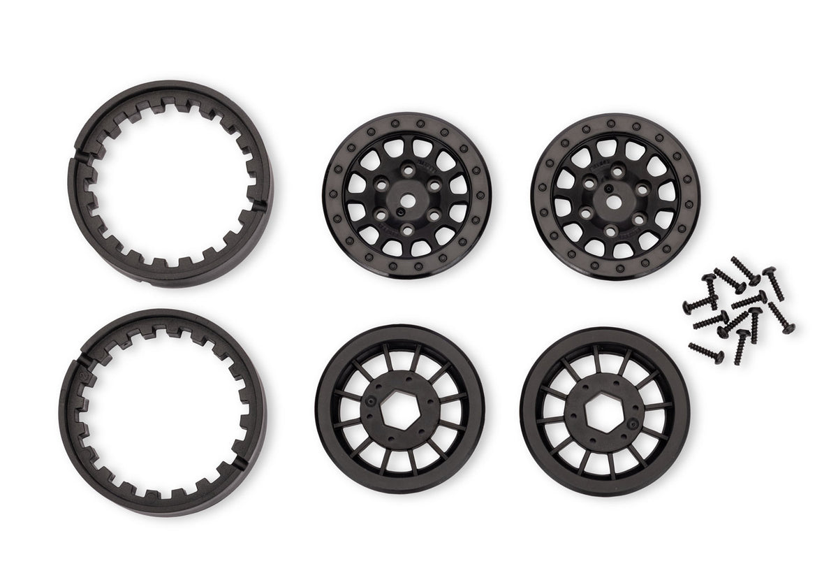 Traxxas Method Race Beadlock 1.3in Black RC Wheel (2)