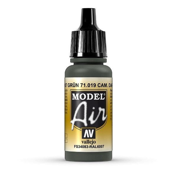 Vallejo AV71019 Model Air Camouflage Dark Green 17 ml