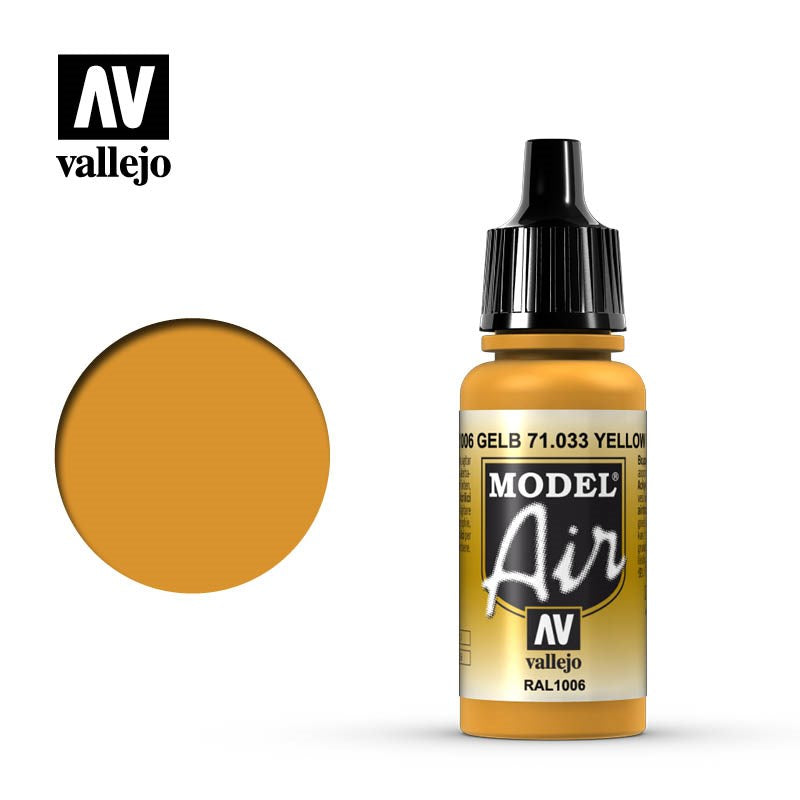 Vallejo AV71033 Model Air Yellow Ochre 17 ml