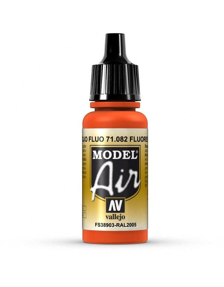 Vallejo AV71082 Model Air Fluorescent Red 17 ml