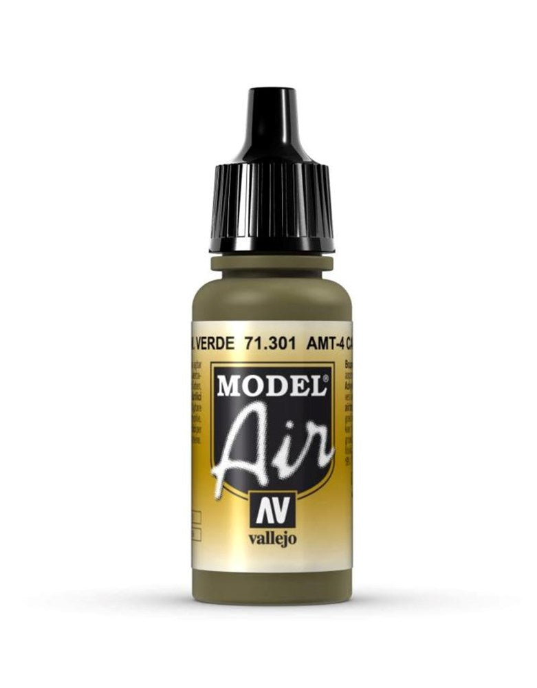 Vallejo AV71301 Model Air AMT-4 Camouflage Green 17 ml
