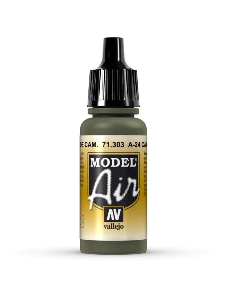 Vallejo AV71303 Model Air A-24M Camouflage Green 17 ml