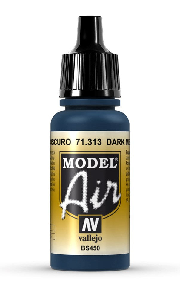 Vallejo AV71313 Model Air Dark Mediterranean Blue 17 ml