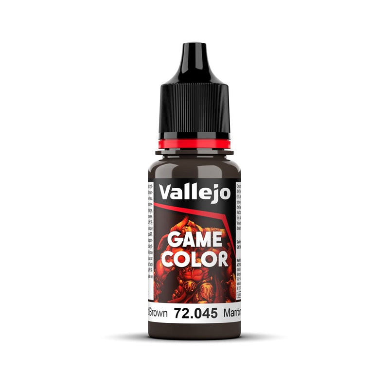 Vallejo AV72045 Game Colour Charred Brown 18ml