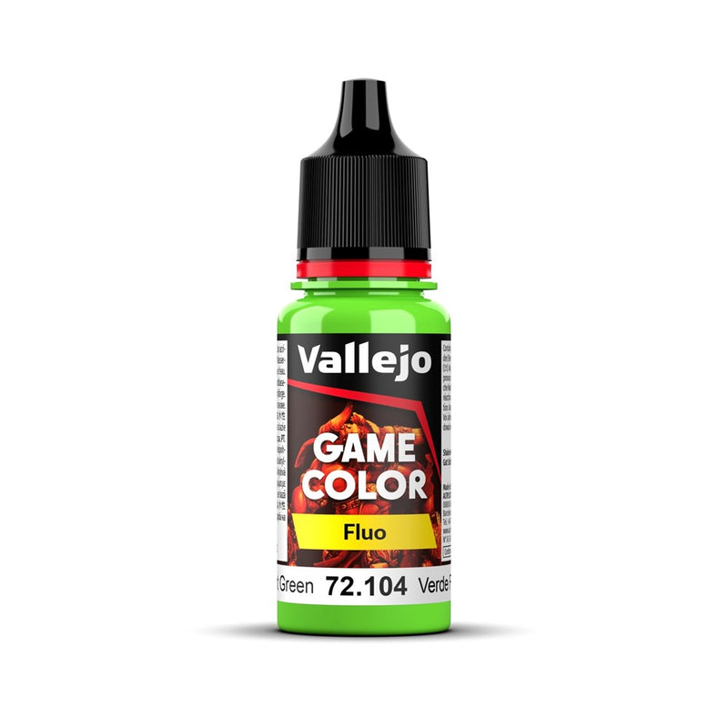 Vallejo AV72104 Game Colour Fluorescent Green 18ml