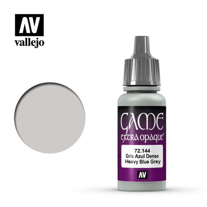 Vallejo AV72144 Game Colour Extra Opaque Heavy Blue Grey 17 ml