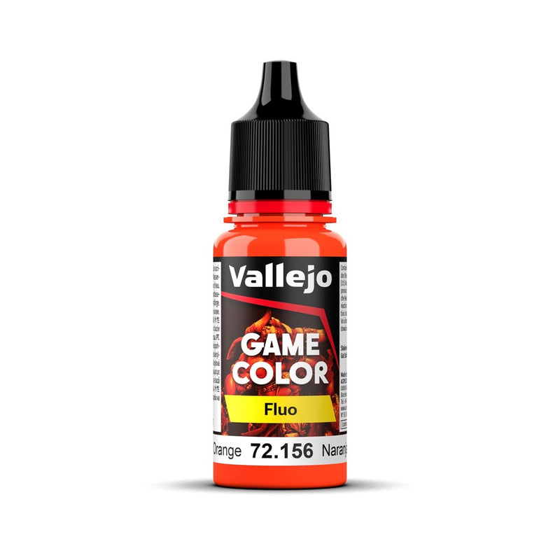 Vallejo AV72156 Game Colour Fluorescent Orange 18ml