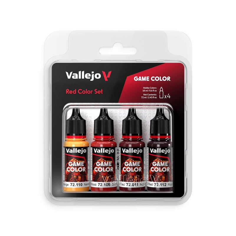 Vallejo AV72377 Game Colour Red Color Set