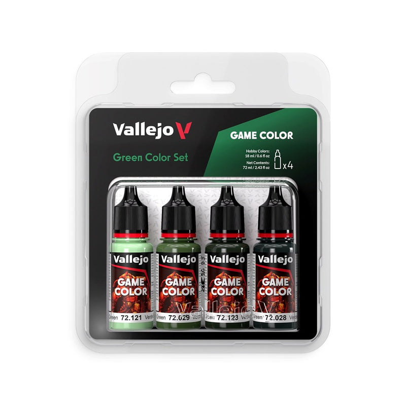 Vallejo AV72384 Game Colour Green Color Set