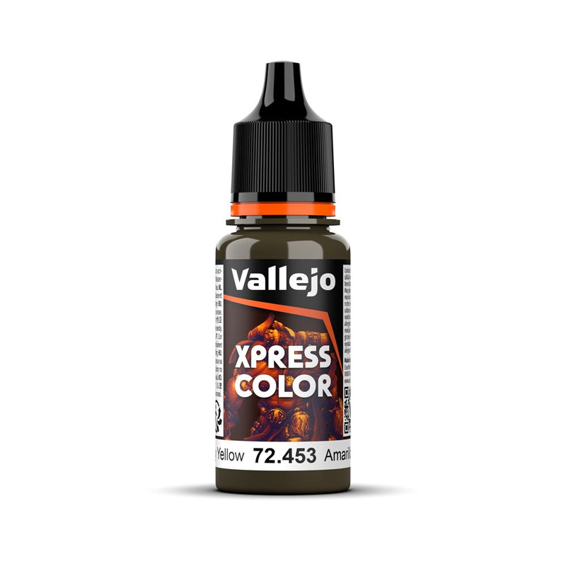 Vallejo AV72453 Game Colour Xpress Colour Military Yellow 18ml