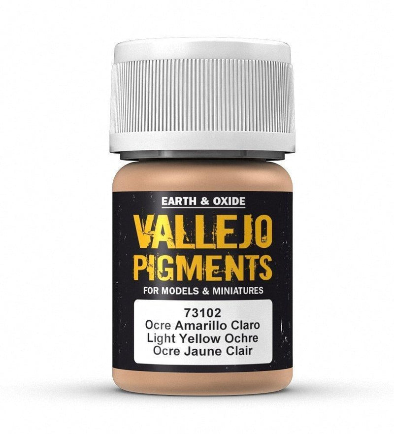 Vallejo AV73102 Pigments Light Yellow Ochre 30 ml