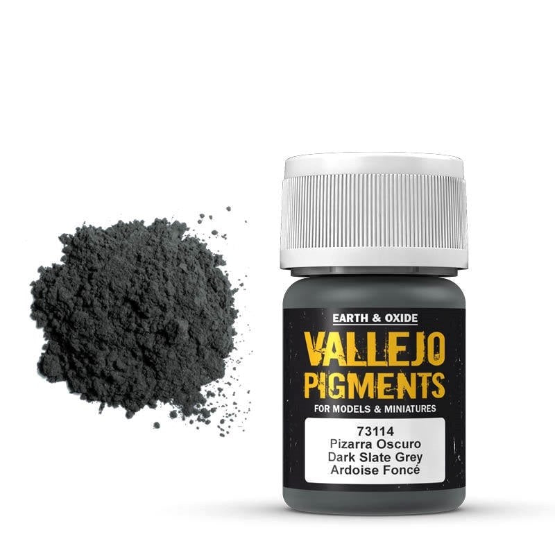 Vallejo AV73114 Pigments Dark Slate Grey 30 ml