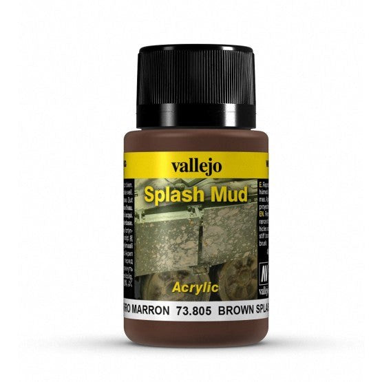 Vallejo AV73805 Weathering Effects Brown Splash Mud 40 ml
