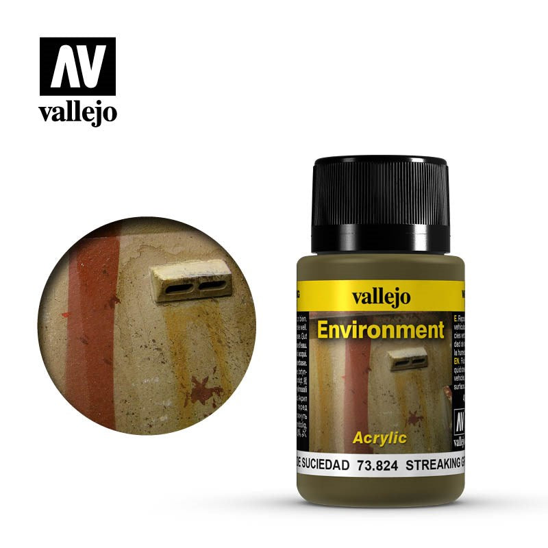Vallejo AV73824 Weathering Effects Streaking Grime 40 ml