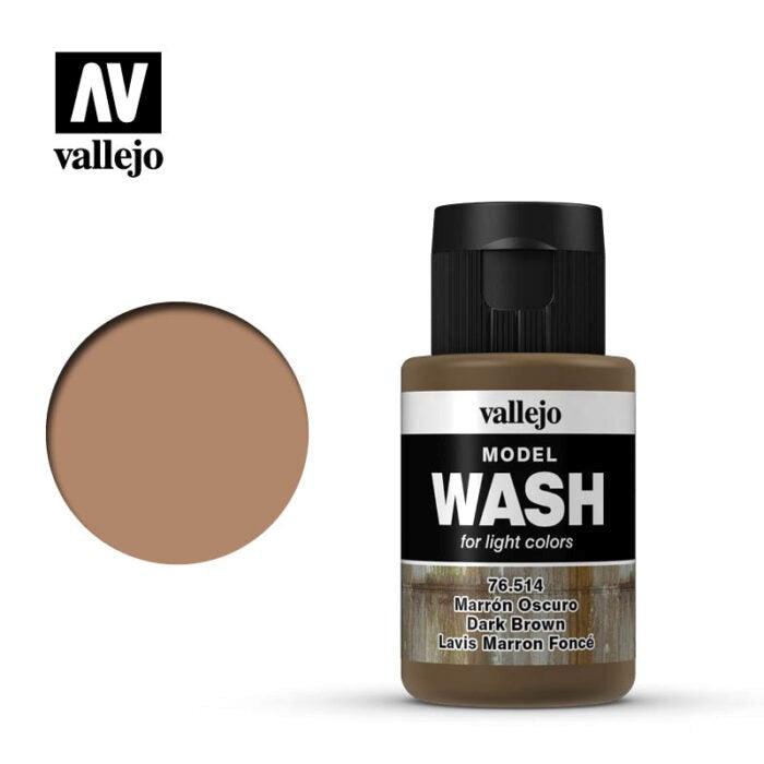 Vallejo AV76514 Model Wash Dark Brown 35 ml