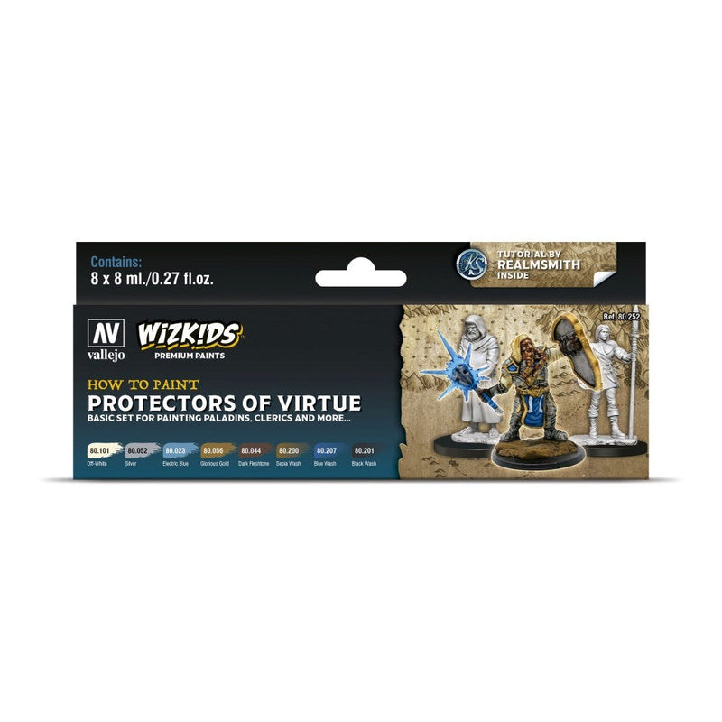 Vallejo AV80252 Wizkids Premium Paint Set Protectors of Virtue