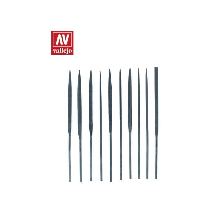 Vallejo AVT03001 Hobby Tools Budget needle file set (10)