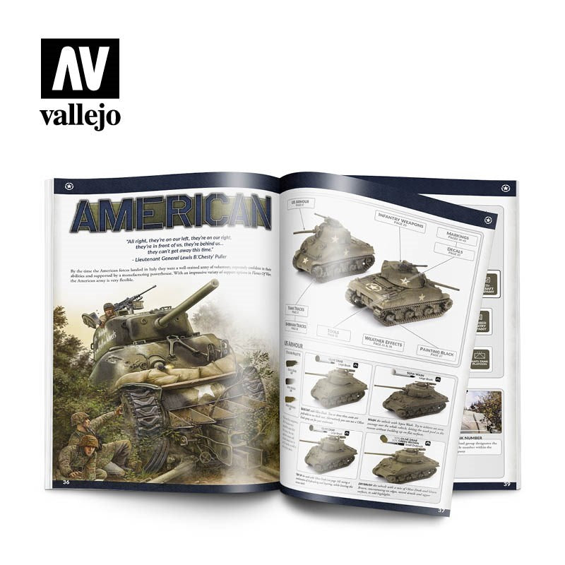 Vallejo AV75013 Book: Colours of War Painting WWII & WWIII miniatures