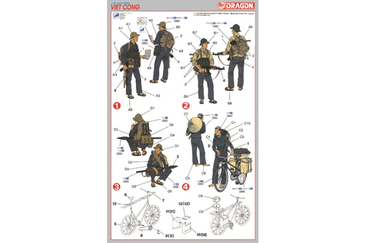 Dragon Model 3304 1/35 VIET CONG (8948587659501)