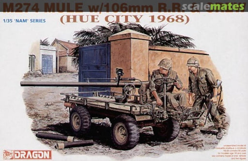 Dragon Model 3315 1/35 M274 MULE w/106mm R.R. & CREW (HUE CITY 1968) (8948587757805)