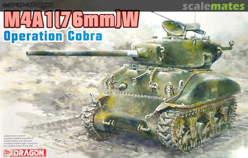 Dragon Model 6083 1/35 M4A1(76)W OPERATION COBRA (8948587856109)
