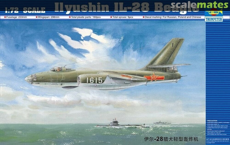 Trumpeter 01604 1/72 Ilyushin IL-28 Beagle