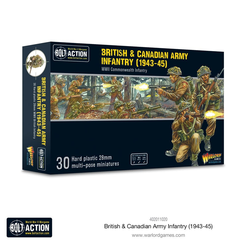 Bolt Action 402011020 1/56 British Army Infantry Canadian Army Infantry (1943-45)