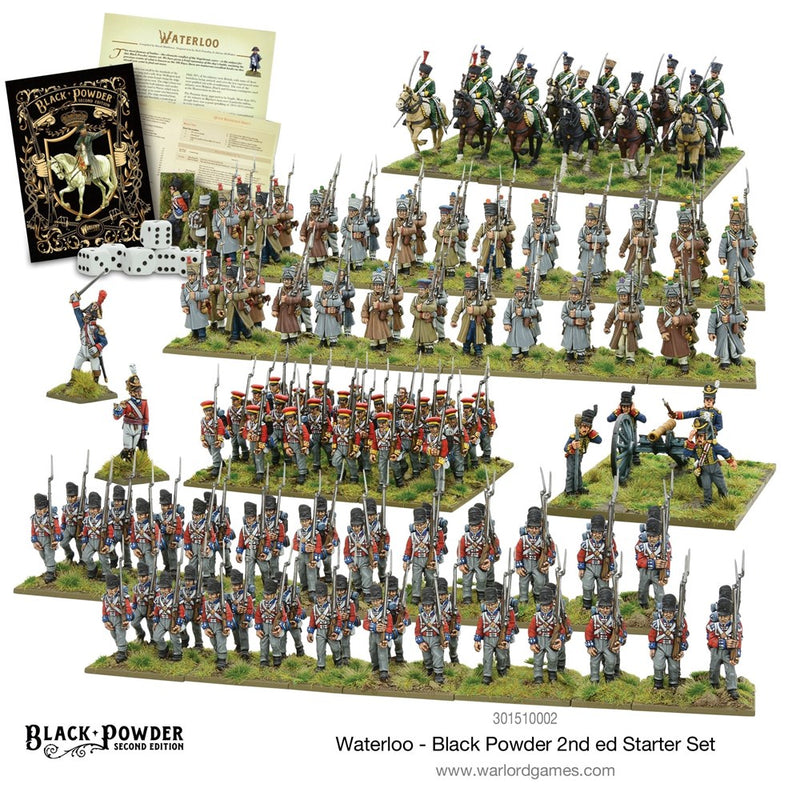 Black Powder 301510002 28mm Games & Books Waterloo 2nd Edition Starter Set