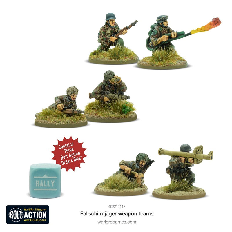 Bolt Action 402212112 1/56 German Army Support FallschirmjÃƒÂ¤ger Weapons Teams