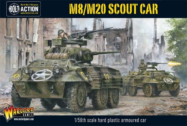 Bolt Action 402013005 1/56 US Army Tanks M8/M20 Greyhound Scout Car
