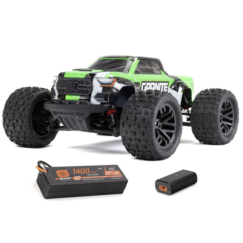 ARRMA ARA2102T3 1/18 GRANITE GROM MEGA 380 Brushed 4X4 Monster Truck RTR with Battery & Charger Green