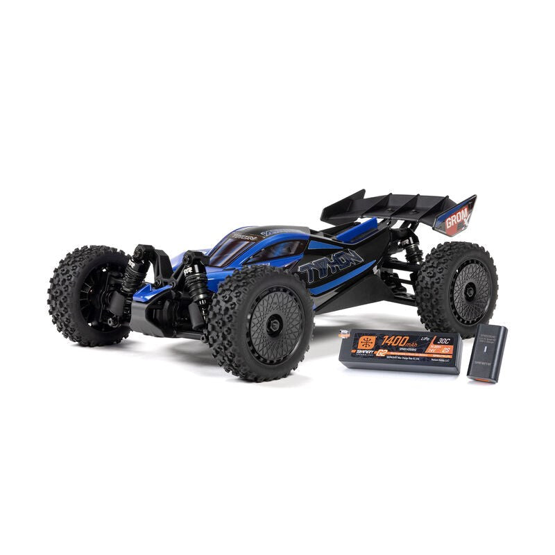 ARRMA ARA2306ST2 TYPHON GROM 223S BLX Brushless 4X4 Small Scale Buggy RTR with Battery & Charger Blue