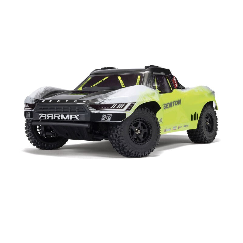 ARRMA ARA4303V4T1 1/10 SENTON 223S BLX Brushless 4X4 Short Course Truck RTR with DSC Yellow