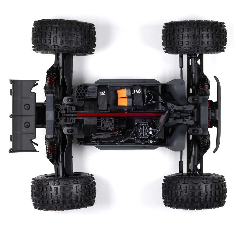 ARRMA ARA4410V2T3 1/10 OUTCAST 4X4 4S V2 BLX Stunt Truck RTR Gunmetal 2024 Center Diff Model