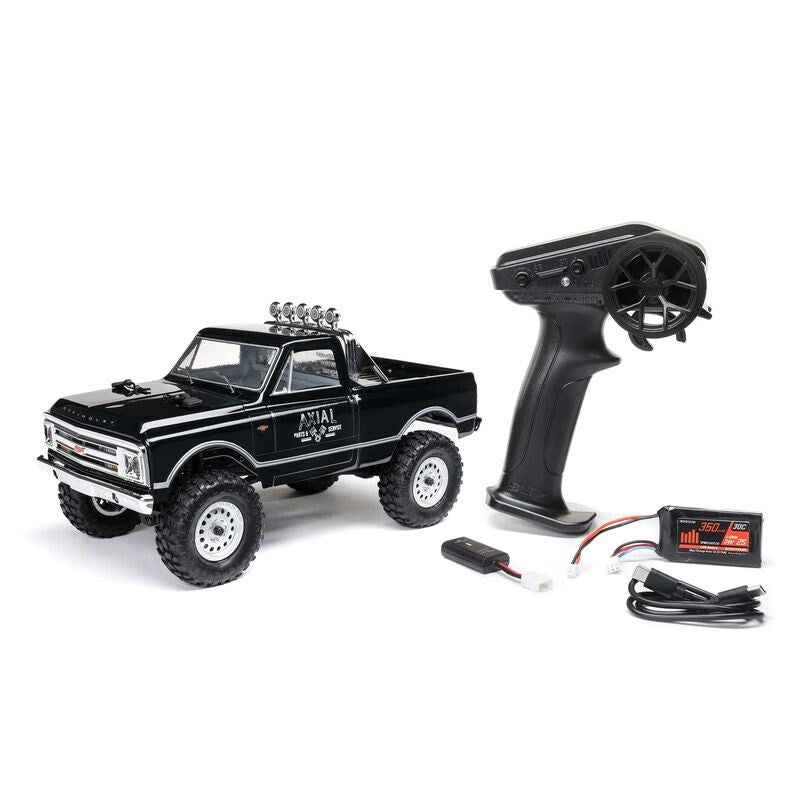 Axial AXI00001V2T4 1/24 SCX24 1967 Chevrolet C10 4WD Truck RTR Black